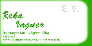 reka vagner business card