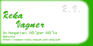 reka vagner business card